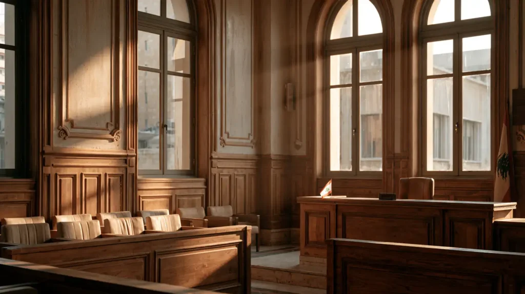 courtroom_interior for Adoption in Lebanon legal process - Fakhry Law Firm